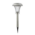 Living Accents Living Accents 3908357 Silver Solar Powered LED Pathway Light; Pack of 4 3908357